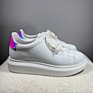 Wonder Nation White Youth Little & Big Girl Casual Chunky Sneaker Size 5